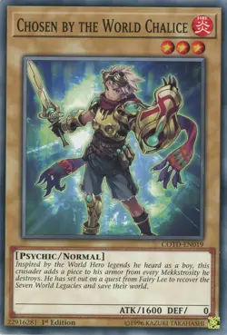 Yugioh Chosen By The World Chalice COTD-EN019 1st Ed Common NM x3 Play Set - Image 1