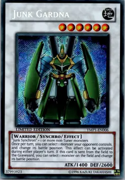 Yugioh Junk Gardna YMP1-EN006 Limited Edition Secret Rare NM - Image 1