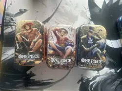 One Piece Vol.2 Mini Tins Set Of 3 English Sealed-Monkey D Luffy/Sabo/Ace - Image 1
