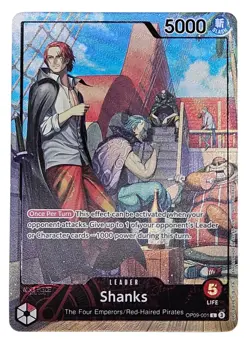 Shanks (2025 PSA Magazine Promo) OP09-001 One Piece Promotion Cards Foil - Image 1