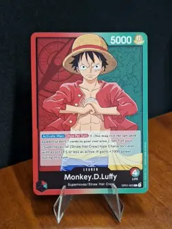 One Piece Monkey D Luffy OP01-003 PRE ERRATA Leader Romance Dawn pre-errata RARE - Image 1