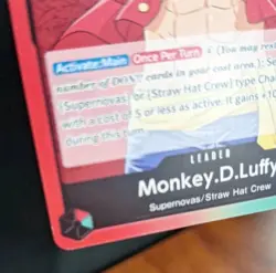 One Piece Monkey D Luffy OP01-003 PRE ERRATA Leader Romance Dawn pre-errata RARE - Image 3