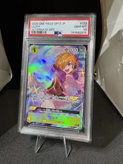 2025 One Piece Lilith (Alternate Art) OP13-113 Carrying On His Will PSA 10 - Image 1
