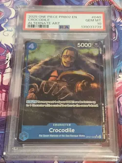 One Piece - Premium Booster Vol. 2 - Crocodile - OP07-040 - Alt Art - PSA 10 - Image 1