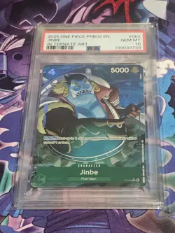 One Piece - Premium BoosterVol.2- Jinbe - P-063 Alt Art - PSA 10 - Image 1