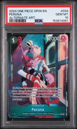 2024 ONE PIECE OP09 EN #034 PERONA ALTERNATE ART PSA 10 (Q961 - Image 1