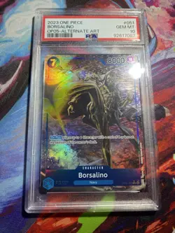 One Piece 2023 Borsalino OP05-051 Alternate Art PSA 10 Gem Mint - Image 1