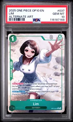 ONE PIECE- ROYAL BLOOD (ENGLISH) LIM OP10 #037 ALTERNATE ART PSA 10 - Image 1