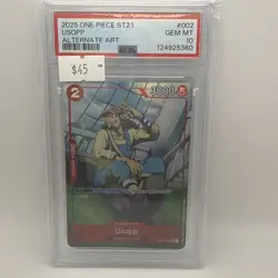 2025 One Piece Starter Deck 21 Usopp Alternate Art #002 Psa 10 - Image 1