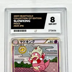 Pokemon 2009 Slowking HOLO Rare ACE Graded 8 Slab Card TCG 1st Edition Heartgold - Image 5