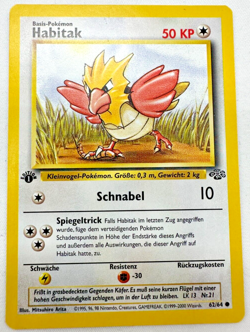 Pokemon Karte TCG Habitak 62/64 Dschungel no Holo Rare Vintage WOTC Deutsch - Image 1