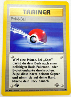 Pokemon Karte TCG PokeBall 64/64 Dschungel no Holo Rare Vintage WOTC Deutsch - Image 1
