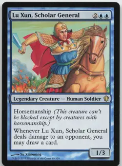 Lu Xun, Scholar General (49) Commander 2013 NM - MTG - Image 1