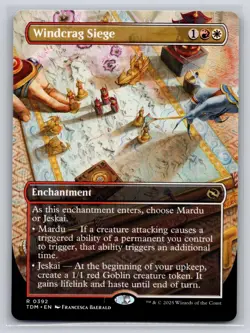 Windcrag Siege (Borderless) 392 Rare Tarkir: Dragonstorm Magic: The Gathering NM - Image 1