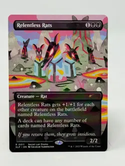 MTG Relentless Rats - Secret Lair Promo - NM - 2023 - Image 1