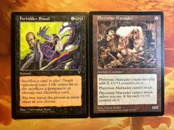 MTG 1 x Forbidden Ritual & 1 x Phyrexian Marauder Visions Lightly Played Rare!! - Image 1