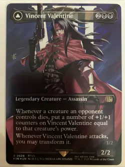 MTG Magic the Gathering Vincent Valentine 0528 Final Fantasy NM FOIL- SURGE - Image 1