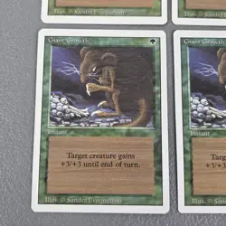 MtG 4x Giant Growth Revised Magic the Gathering (Instant) Playset +3/+3 For Turn - Image 2