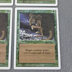 MtG 4x Giant Growth Revised Magic the Gathering (Instant) Playset +3/+3 For Turn - Image 3