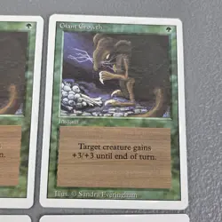 MtG 4x Giant Growth Revised Magic the Gathering (Instant) Playset +3/+3 For Turn - Image 5