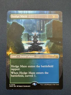 MTG Hedge Maze (Borderless) - Murders at Karlov Manor (MKM) NM - Image 1