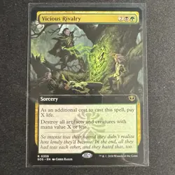 Vicious Rivalry (Extended Art) Rare MTG Secrets of Strixhaven - Image 1