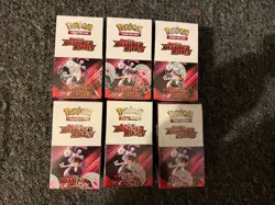 6x Pokemon TCG Destined Rivals 18-Pack Half Booster Box, English, Sealed - Image 1