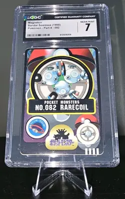 Magneton CGC NM 7 #082 Rarecoil Pocket Monsters Bandai (1998) Pokemon Sealdass - Image 1
