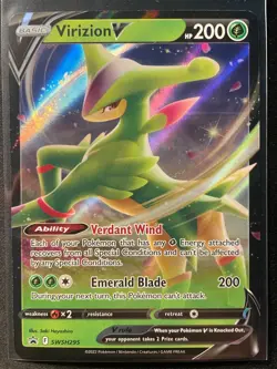 Pokemon SWSH Black Star Promos SWSH295 - Virizion V - Image 1