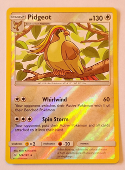 Pokemon TCG: Pidgeot Team Up #124/181 Reverse Holo Near Mint (NM) - Image 1