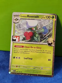 Cynthia's Roserade 008/182 Pokemon Play Stamp Prize Pack Series Cosmos Holo - Image 1