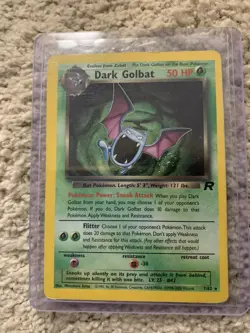 Pokemon TCG Dark Golbat Holo 7/82 Team Rocket 2000 Rare WOTC MP - Image 1