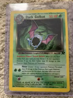 Pokemon TCG Dark Golbat Holo 7/82 Team Rocket 2000 Rare WOTC MP - Image 2
