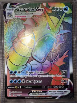 Gyarados VMAX 207/203 Rainbow Secret Rare Evolving Skies Pokemon Card - Image 1