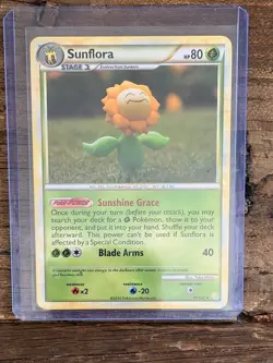 Pokemon Sunflora Set 31/123 Heartgold & Soulsilver & 38/132 Secret Wonders - Image 2