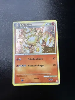 Arcanine Holo Rare Pokemon TCG Card 1/123 HeartGold SoulSilver NM Condition - Image 1