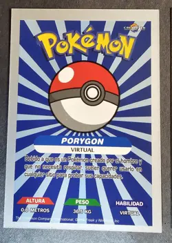 PORYGON - POKEMON KANTO CREALASER RARE TCG CARD - Image 2