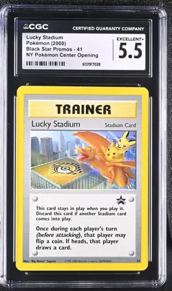 🎰 CGC 5.5 | Lucky Stadium NY Pokemon Center #41 Promo | Black Star Promos 2000 - Image 1