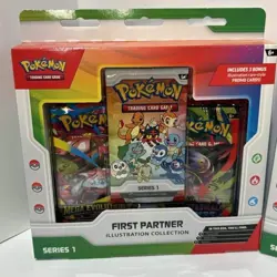 Two Pokemon First Partner Illustration Collection Series 1 Boxes - Image 2