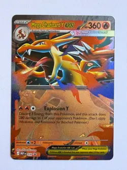 Pokemon Mega Charizard Y Ex Mega Evolution Promo 030 - Image 1
