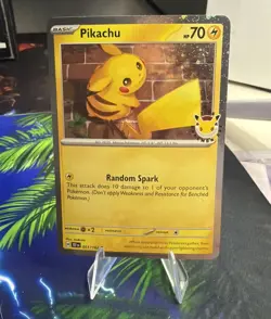 2026 Pikachu 051/162 Pokemon Day 30th Anniversary Stamped Promo - Image 1