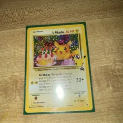 POKEMON TCG BIRTHDAY PIKACHU 24 BLACK STAR PROMO HOLO NM CELEBRATIONS - Image 1