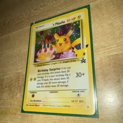 POKEMON TCG BIRTHDAY PIKACHU 24 BLACK STAR PROMO HOLO NM CELEBRATIONS - Image 2