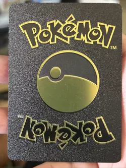 Pokemon Pikachu Mega Rayquaza Tag Cosplay Black Foil Fan Art Card Card #006 - Image 4