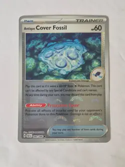 Antique Cover Fossil (Poke Ball Pattern) 080/086 Holo Black Bolt Pokemon Holo NM - Image 1