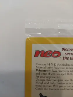 Sealed Entei Black Star Movie Promo- Pokemon Reverse Holofoil - Image 2