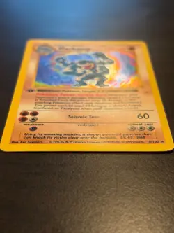 Machamp 8/102 Base Set Holo 1st Edition Shadowless 1999 WOTC Pokemon Card HP - Image 2