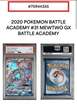 PSA 9 MINT 2020 Pokemon Battle Academy Mewtwo GX 31/68 - Image 3