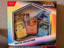 Pokemon TCG Scarlet & Violet Prismatic Evolutions Poster Collection Box Sealed - Image 1
