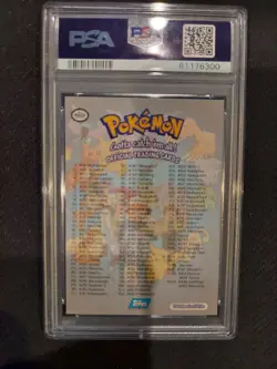 PSA 8 Rainbow Foil Checklist 1999 Topps Pokemon - Image 2